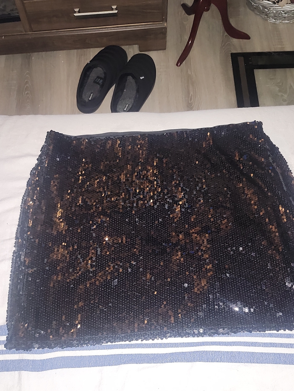 Plus Size Sequin Mini Skirt - Women's Size XL